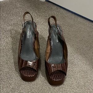 Jeffrey Campbell Brown Women's Slingback Shoes